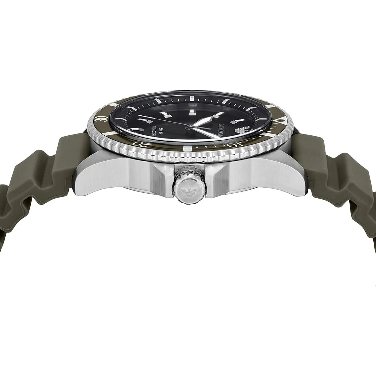 Emporio Armani World Explorer Black Dial Solar Men's Watch – AR11699