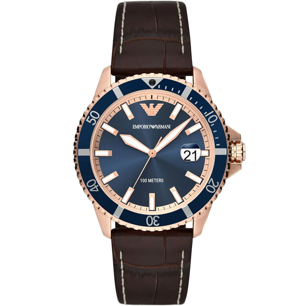 Emporio Armani World Explorer Blue Dial Men's Watch – AR11556