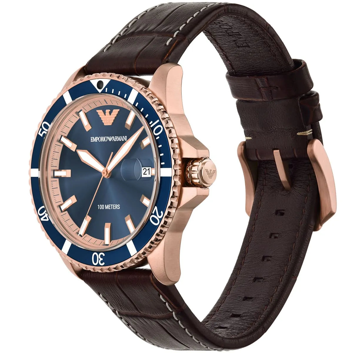 Emporio Armani World Explorer Blue Dial Men's Watch – AR11556
