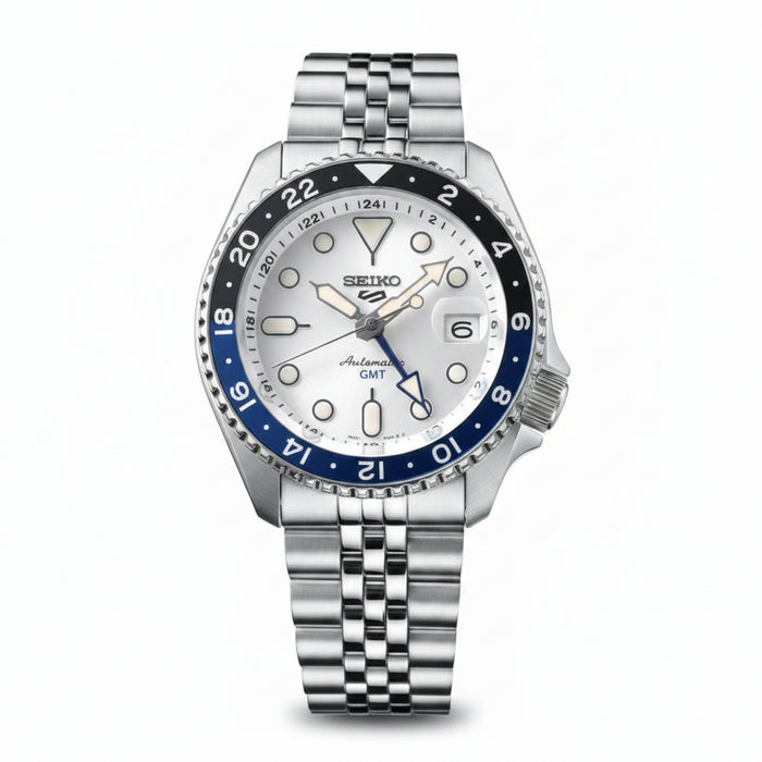 Seiko 5 Sports SSK GMT White Dial Men's Watch – SSK033
