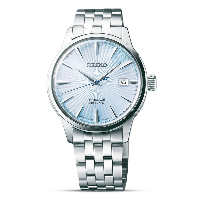 Seiko Presage Cocktail Time "Skydiving" Ice Blue Dial Automatic Men's Watch – SRPE19J1