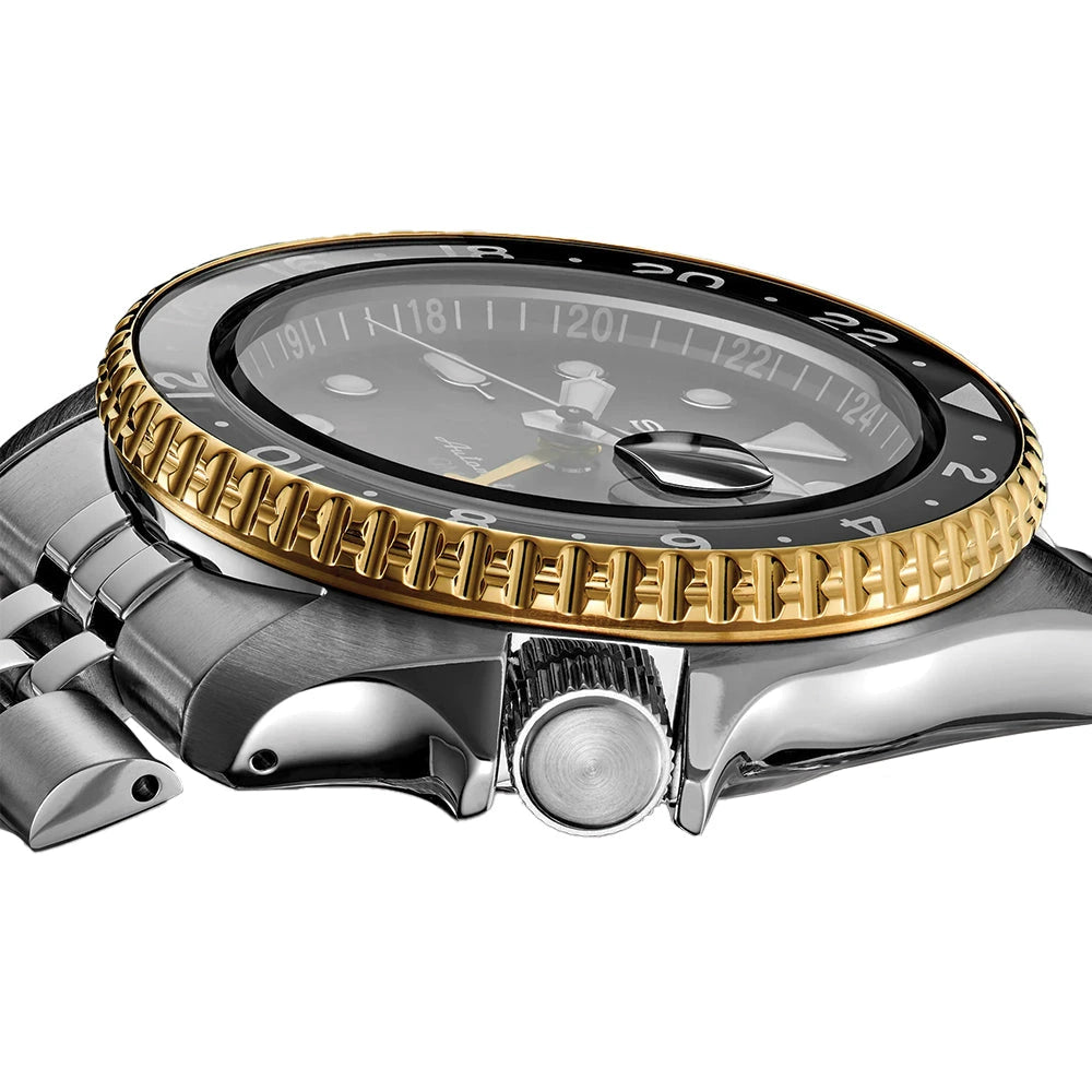 SEIKO 5 SPORTS GMT AUTOMATIC GREY DIAL MEN'S WATCH | SSK021