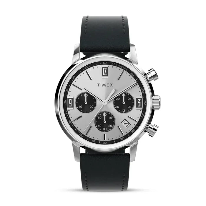 Timex Marlin Chronograph Tachymeter Leather Men's Watch | TW2W10300