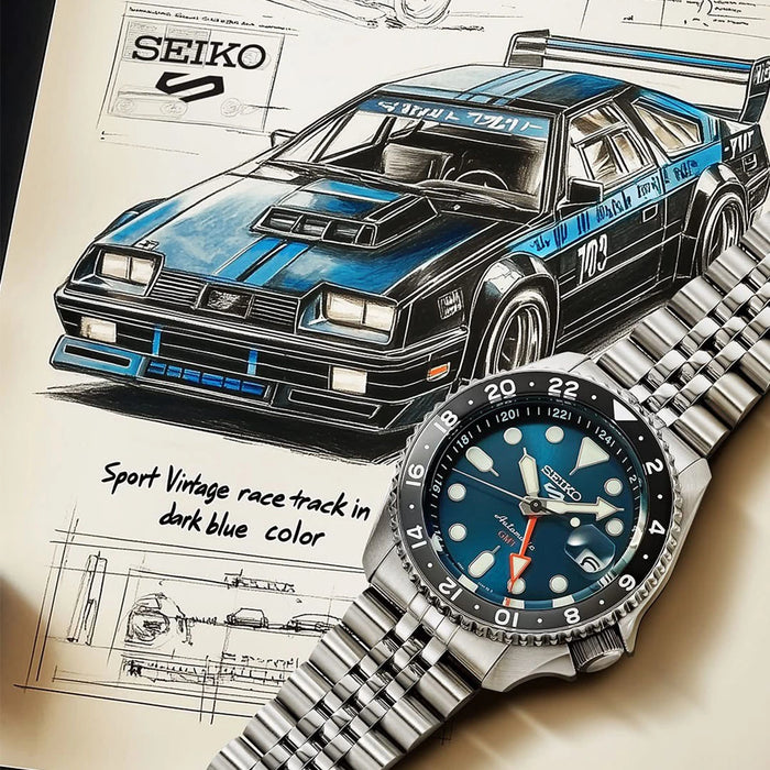 SEIKO 5 SPORTS Limited GMT Vintage Car Velocity Colours SPECIAL EDITION | SSK045