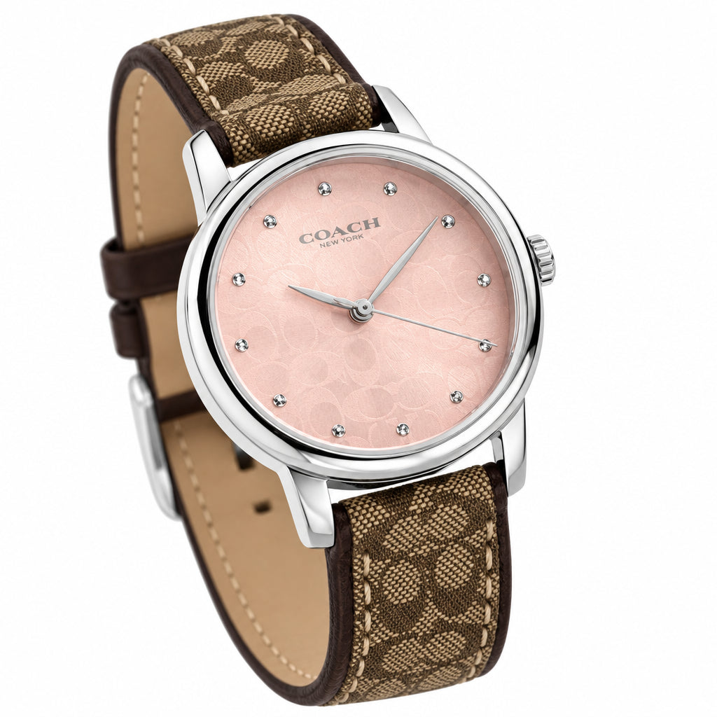 Coach Classic Signature Pink Dial Ladies Watch – 14503399