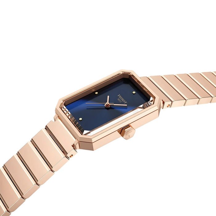 Tissot SRV 30mm Blue Dial Rose Gold-Tone Ladies Watch – T160.110.33.046.00