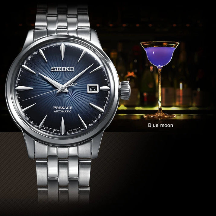 Seiko Presage Cocktail Time Blue Dial Automatic Men's Watch – SRPB41J1