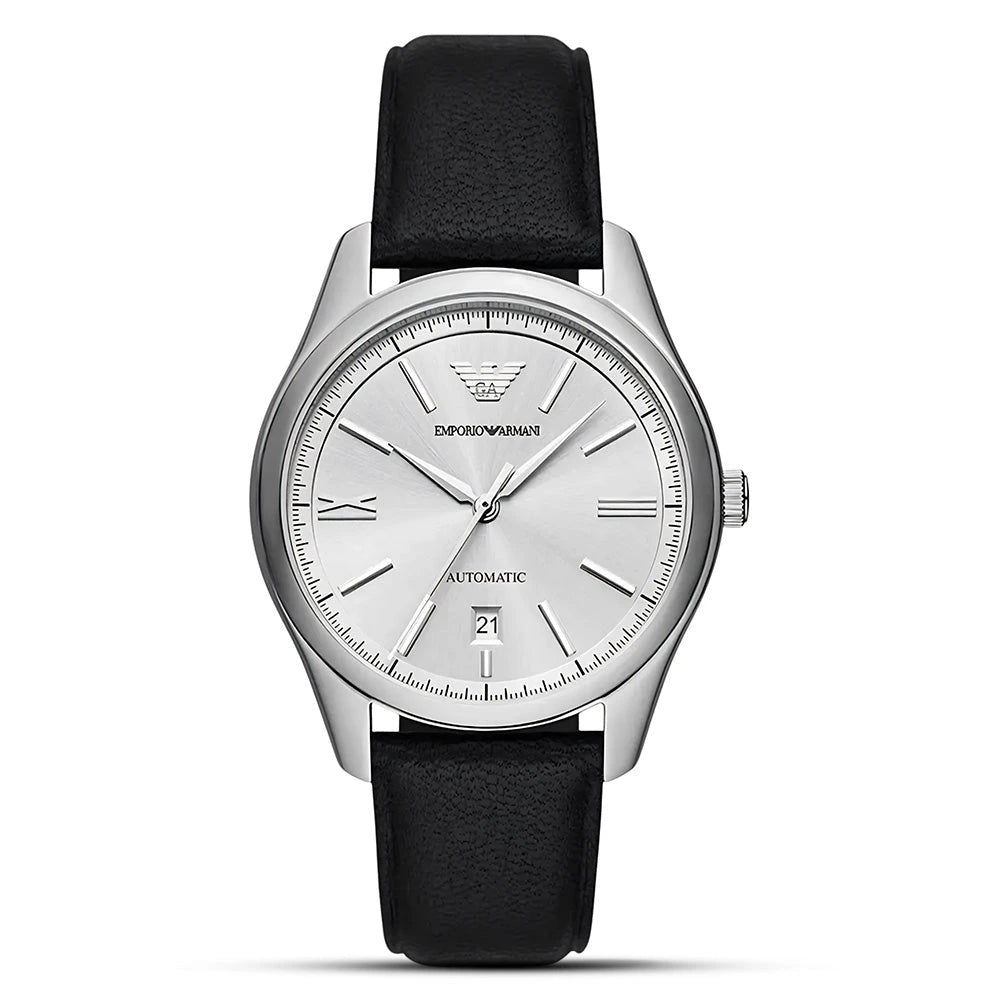 Emporio Armani Antonio White Silver Dial Automatic Men's Watch – AR60077