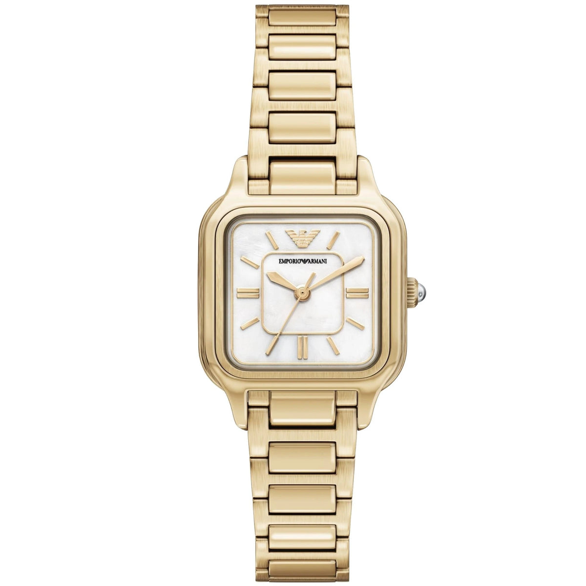 Emporio Armani Mother-of-Pearl Dial Gold-Tone Ladies Watch – AR11744