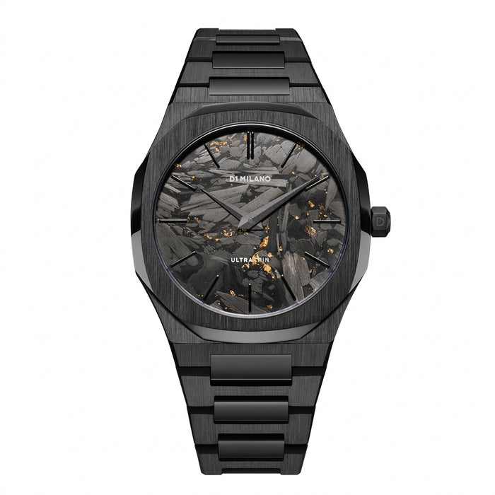 D1 Milano Ultra Thin Black DLC Men's Watch – D1-UTBJ31