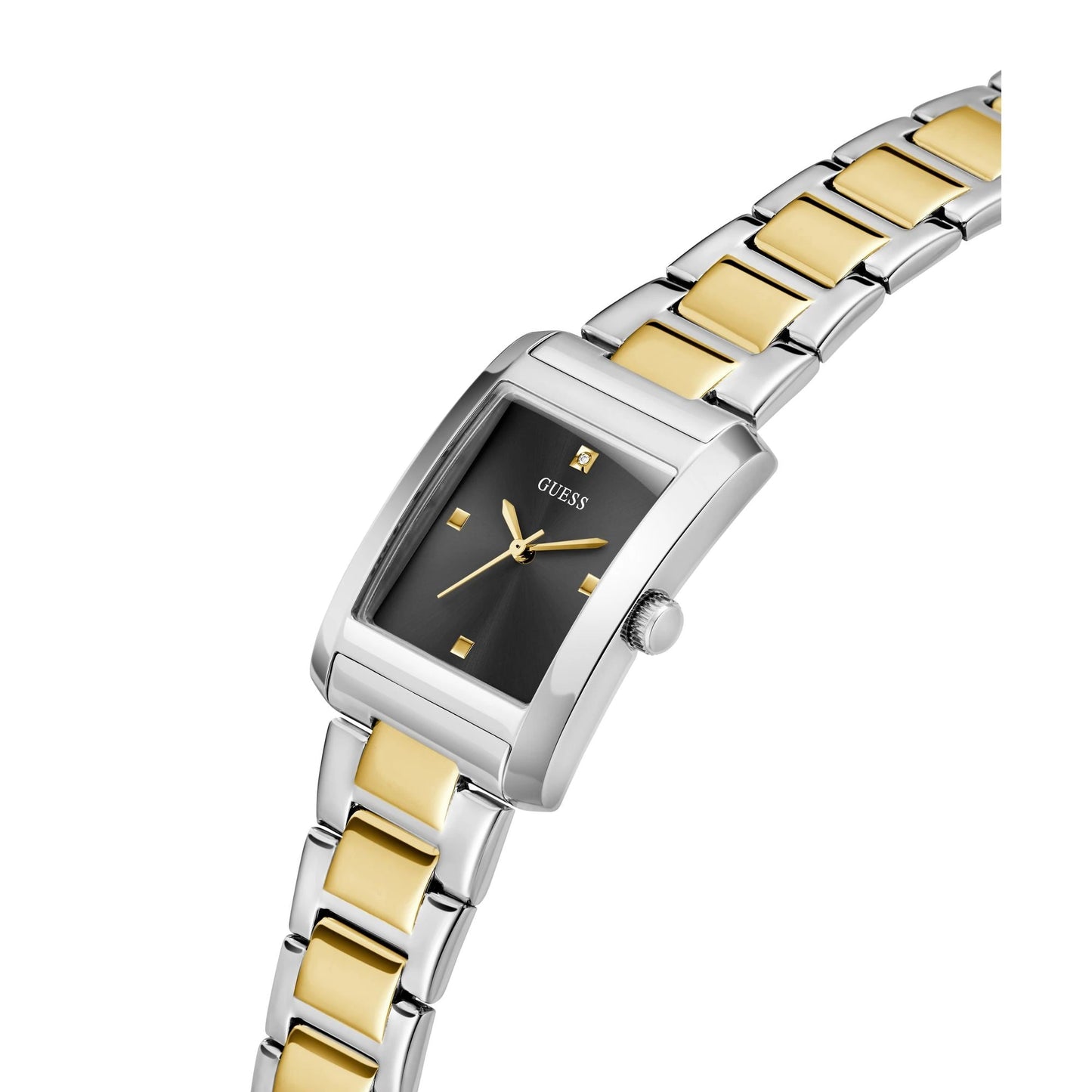 GUESS Bonnie Two-Tone Black Dial Ladies Watch – GW0876L3