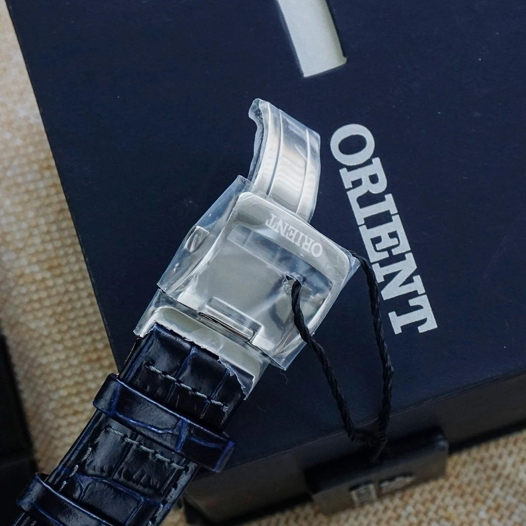 Orient Classic Sun & Moon Blue Dial Automatic Men's Watch – RA-AK0011D30B