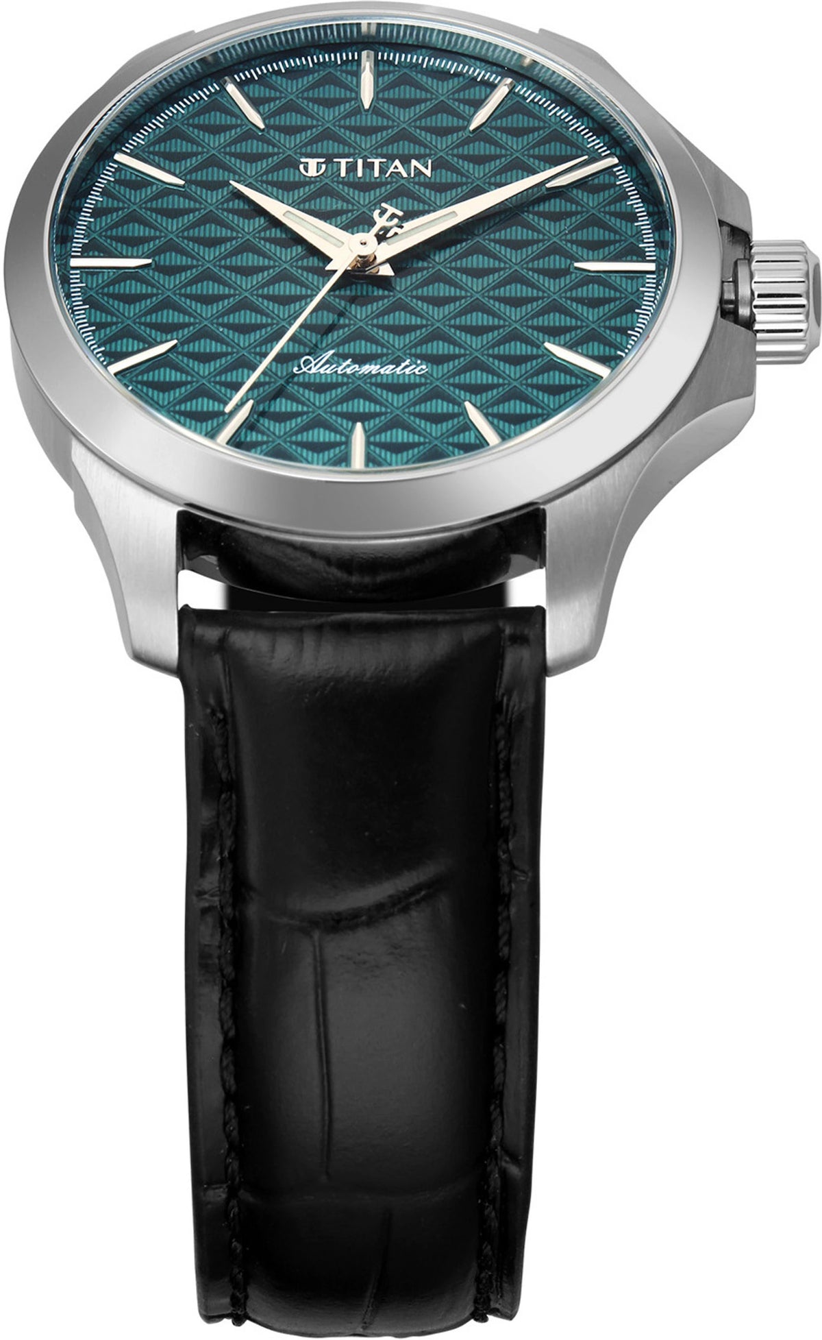 Titan Automatic Infinium Teal Dial Men's Watch – 10077SL03