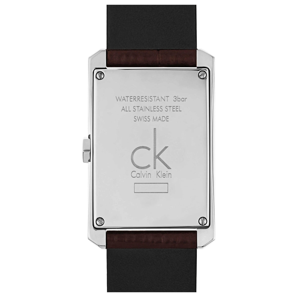 Calvin Klein Window Silver Dial Brown Leather Ladies Watch – K2M23126