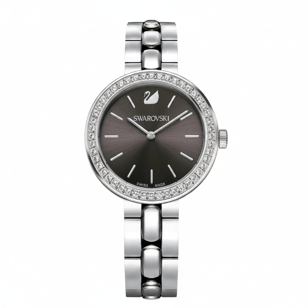 Swarovski Daytime Grey Dial Stainless Steel Bracelet Ladies Watch – 5213681