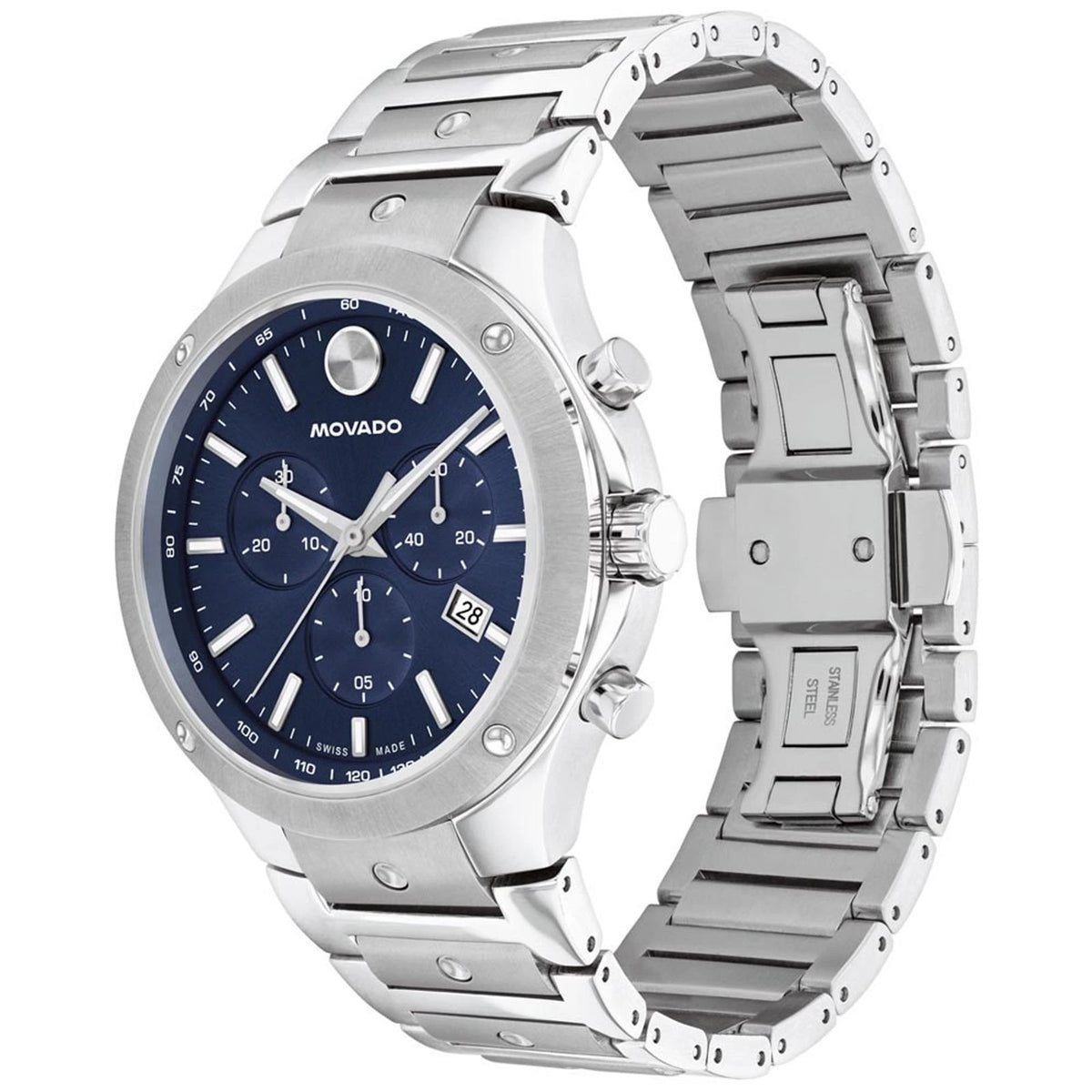 Movado SE Chronograph Blue Dial Men's Watch – 0607931