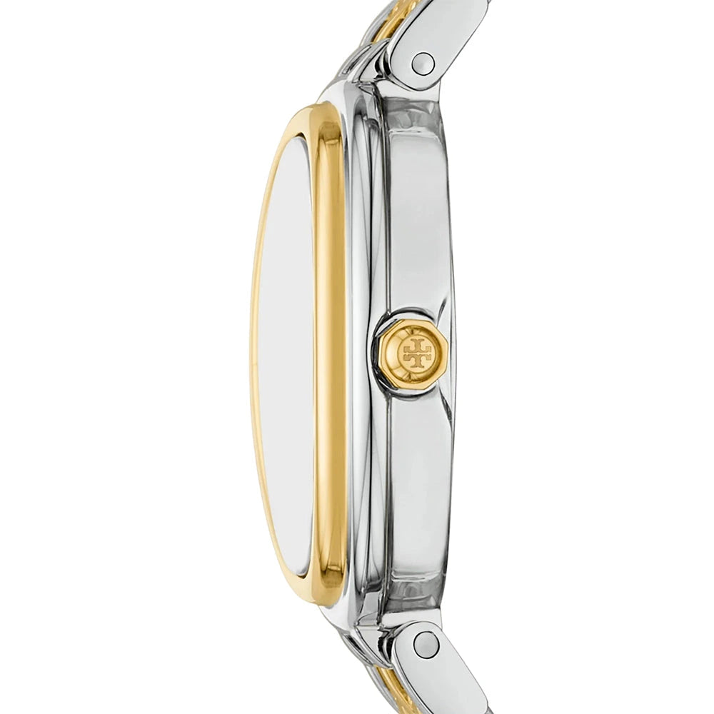 Tory Burch The Oval Pink Mother-of-Pearl Two-Tone Ladies Watch – TBW6039