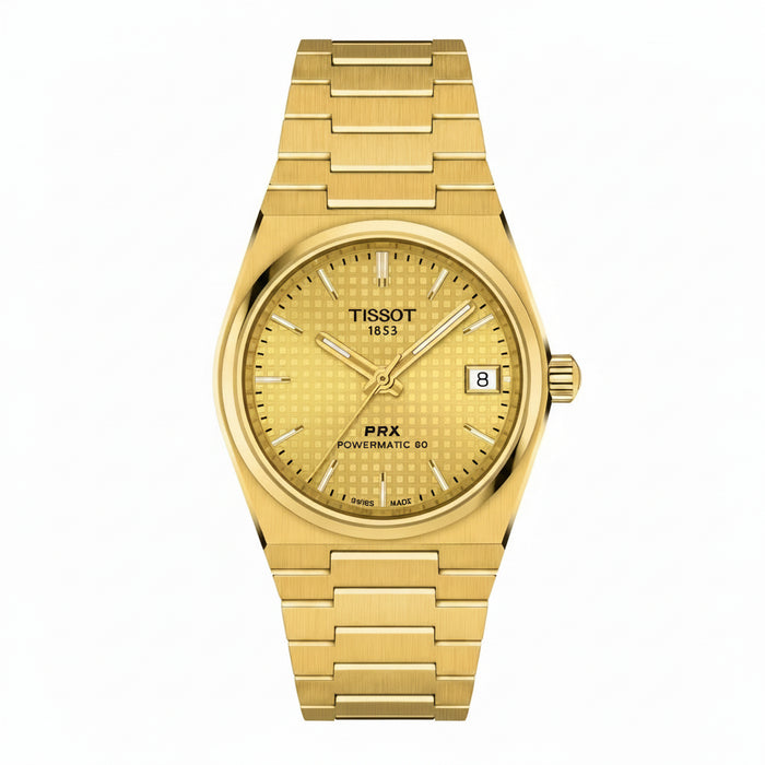 Tissot PRX Powermatic 80 35mm Champagne Dial Ladies Watch – T137.207.33.021.00