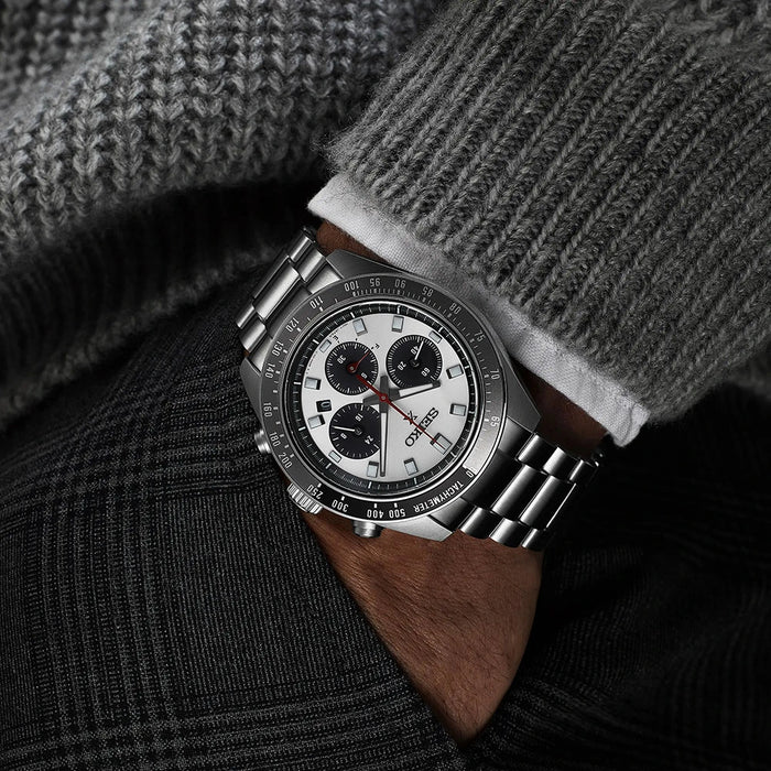 Seiko Prospex Speedtimer Silver Dial Solar Chronograph Men's Watch – SSC911
