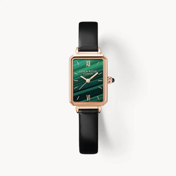 Lola Rose Textured Green Dial Leather Strap  - LR2136