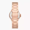 Michael Kors Camille Rose Gold Tone White Dial Women's Watch | MK7256