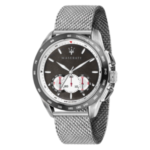 Maserati Traguardo Chronograph Men's front view silver