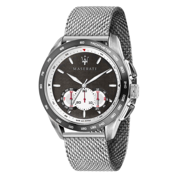 Maserati Traguardo Chronograph Men's front view silver