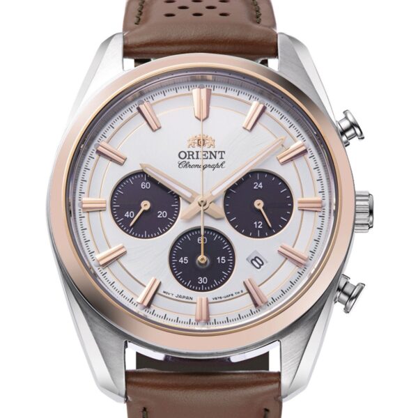 Orient Men's Solar Chronograph front view zoom