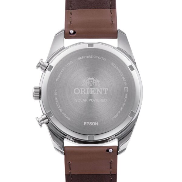 Orient Men's Solar Chronograph back view
