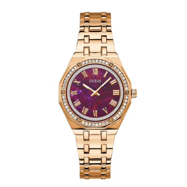 GUESS Ladies Rose Gold Tone Analog Watch | GW0770L3