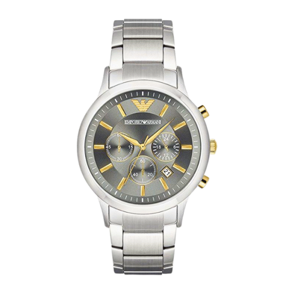 Emporio Armani Quartz Grey Dial Silver Steel | AR11047