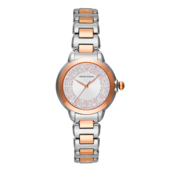 Emporio Armani Three-Hand Dual Tone Ladies Watch | AR11643