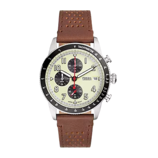 Fossil Sport Tourer Chronograph Brown Leather Watch | FS6042