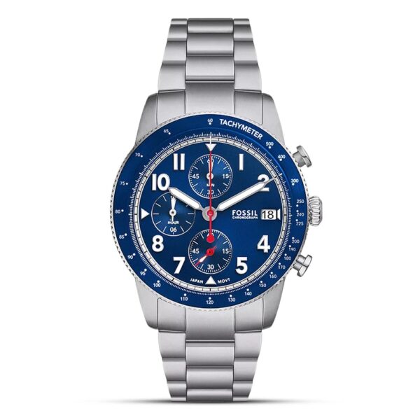 Fossil Sport Tourer Blue Dial Men's Chronograph Watch | FS6047