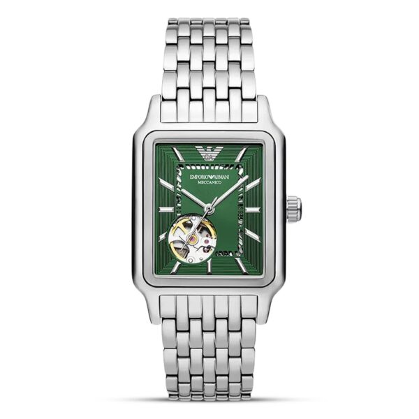 Emporio Armani Open Heart Green Dial Men's Automatic Watch | AR60067