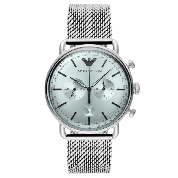 Emporio Armani Ice Blue Dial Chronograph | AR11288