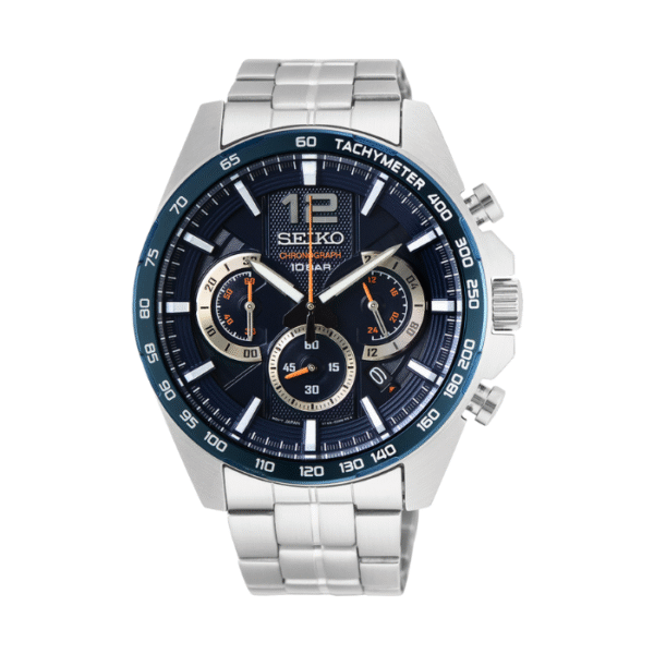 Seiko SSB345 Men’s Watch (Essentials – Quartz Chronograph, Tachymeter)