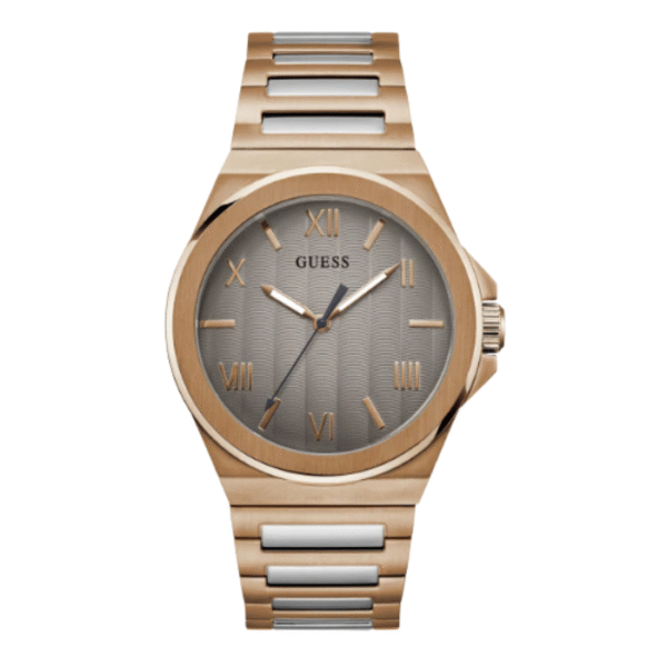 GUESS Rose Gold Tone Grey sunray finish Dial | GW0789G3
